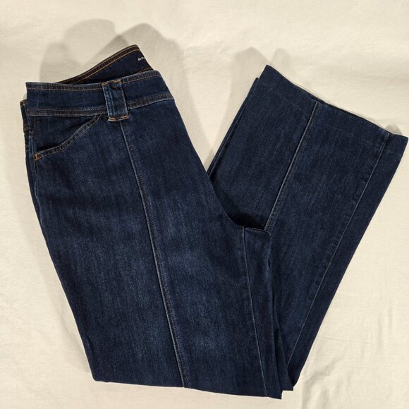 Chico's Dark Blue Flare Jeans - Picture 9 of 16